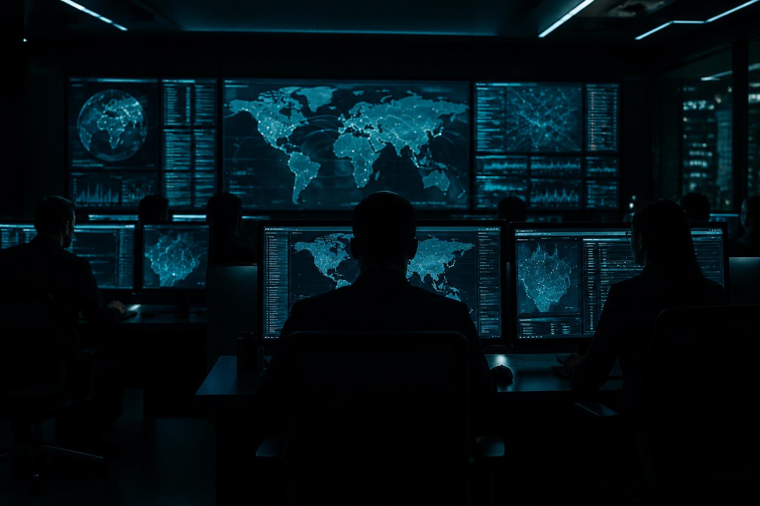 MarkScan analysts monitoring global piracy activity in the operations centre
